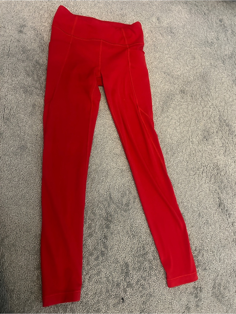 Athleta Girl Stash Your Treasures Red Leggings Size 8-10